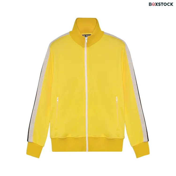Palm Angels Classic Track Jacket 'Yellow/White' Fall/Winter 2021