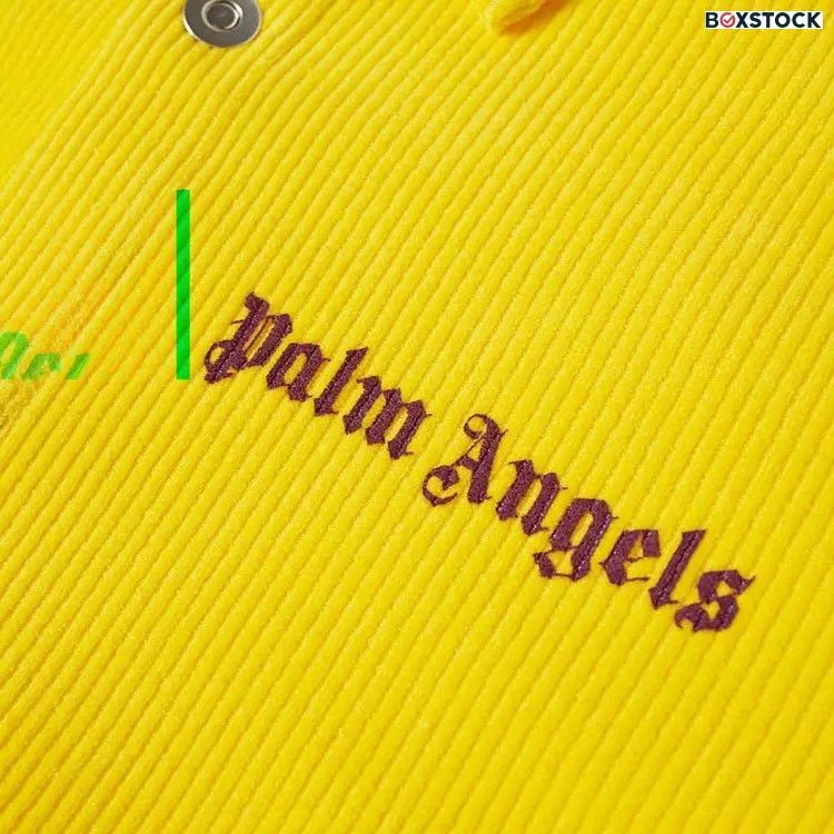 Palm Angels Cord Fleece Track Shirt 'Yellow/Purple' Fall/Winter 2021