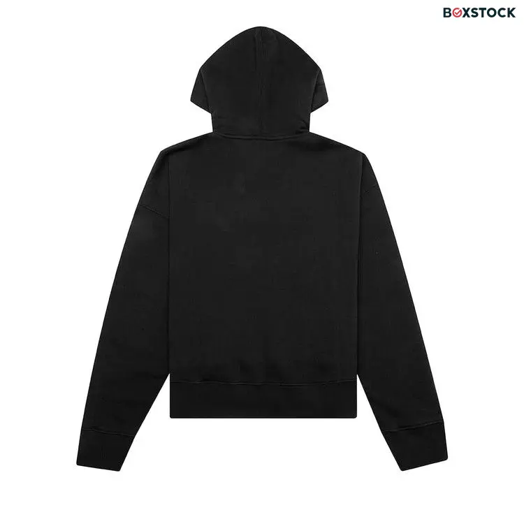 Palm Angels Curved Logo Hoodie 'Black/White' Spring/Summer 2023