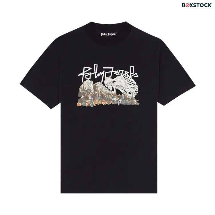 Palm Angels Desert Skull Tee 'Black/Multi' Fall/Winter 2020