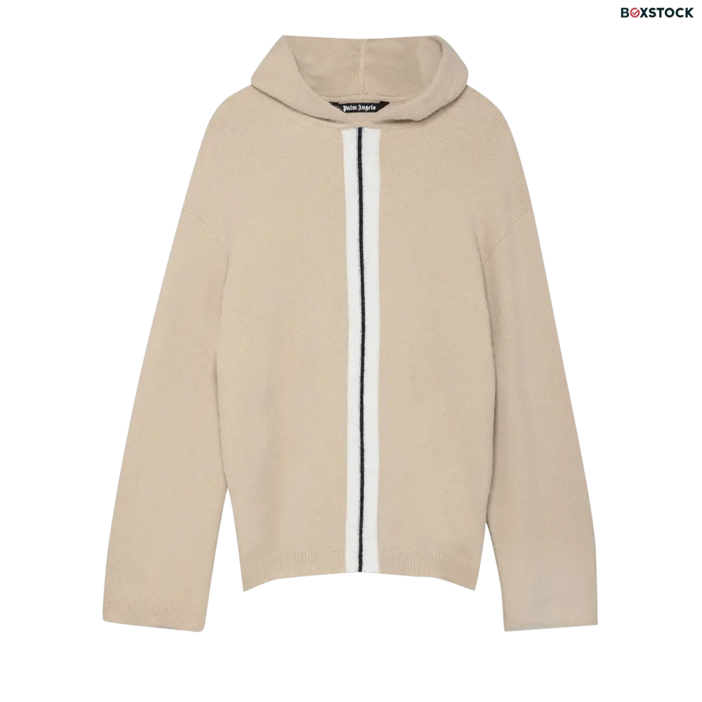 Palm Angels Fleecy Knit Hoodie 'Off White/White' Cream Fall/Winter 2021