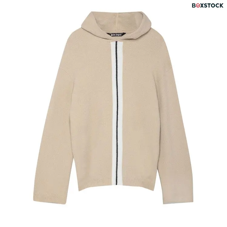 Palm Angels Fleecy Knit Hoodie 'Off White/White' Cream Fall/Winter 2021