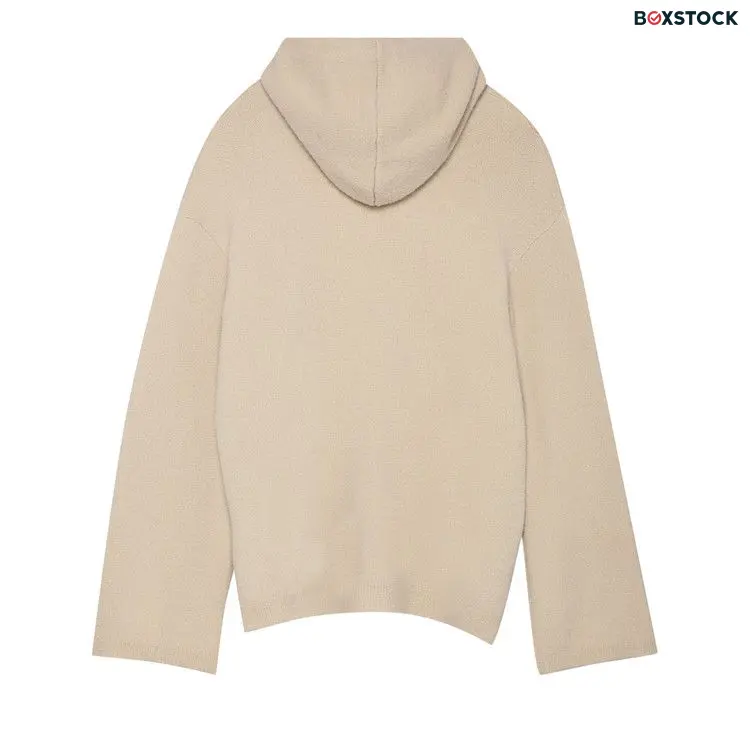 Palm Angels Fleecy Knit Hoodie 'Off White/White' Cream Fall/Winter 2021