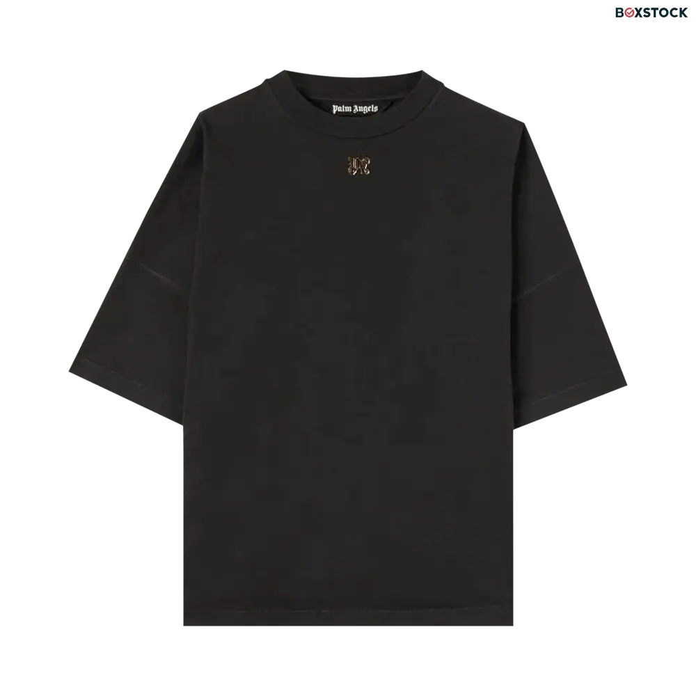 Palm Angels Foggy Logo Over T-Shirt 'Black/White' Spring/Summer 2024