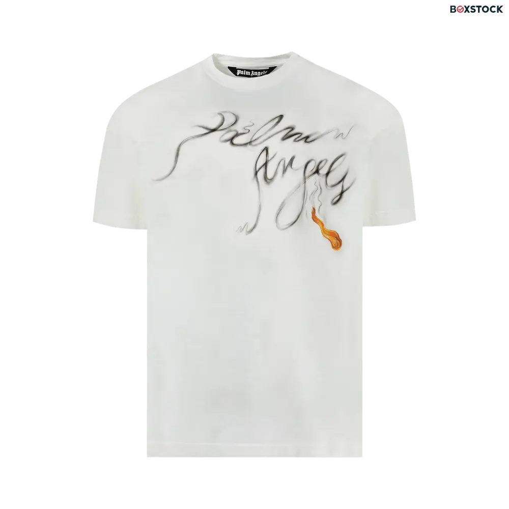 Palm Angels Foggy T-Shirt 'Off White/Black' Spring/Summer 2024