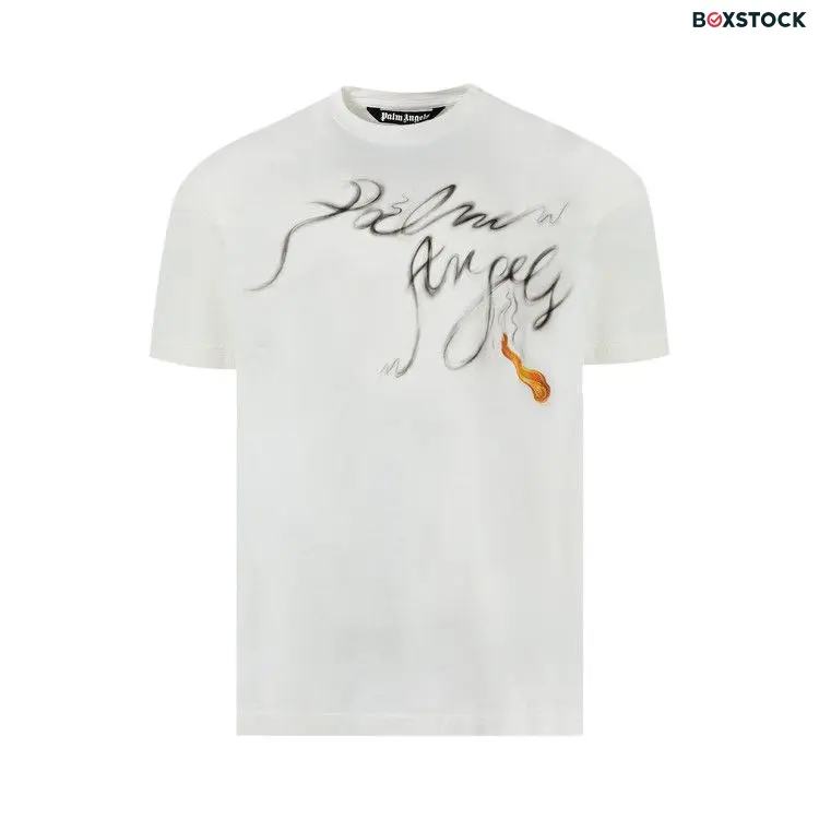 Palm Angels Foggy T-Shirt 'Off White/Black' Spring/Summer 2024