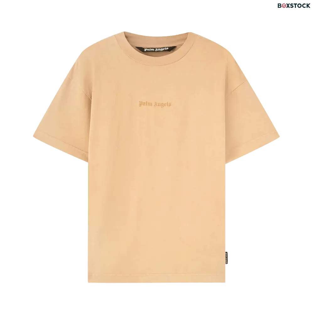 Palm Angels GD Reverse Logo T-Shirt 'Beige' Tan Spring/Summer 2023