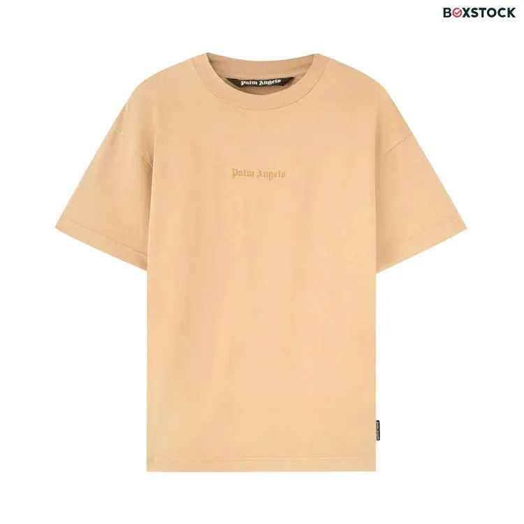 Palm Angels GD Reverse Logo T-Shirt 'Beige' Tan Spring/Summer 2023