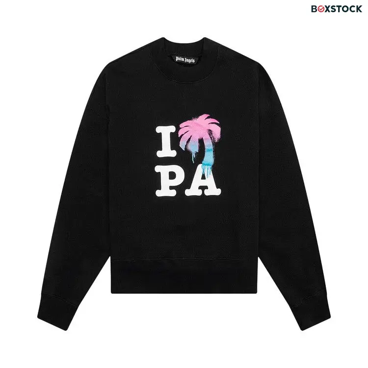Palm Angels I Love PA Crew 'Black/Multicolor' Spring/Summer 2023