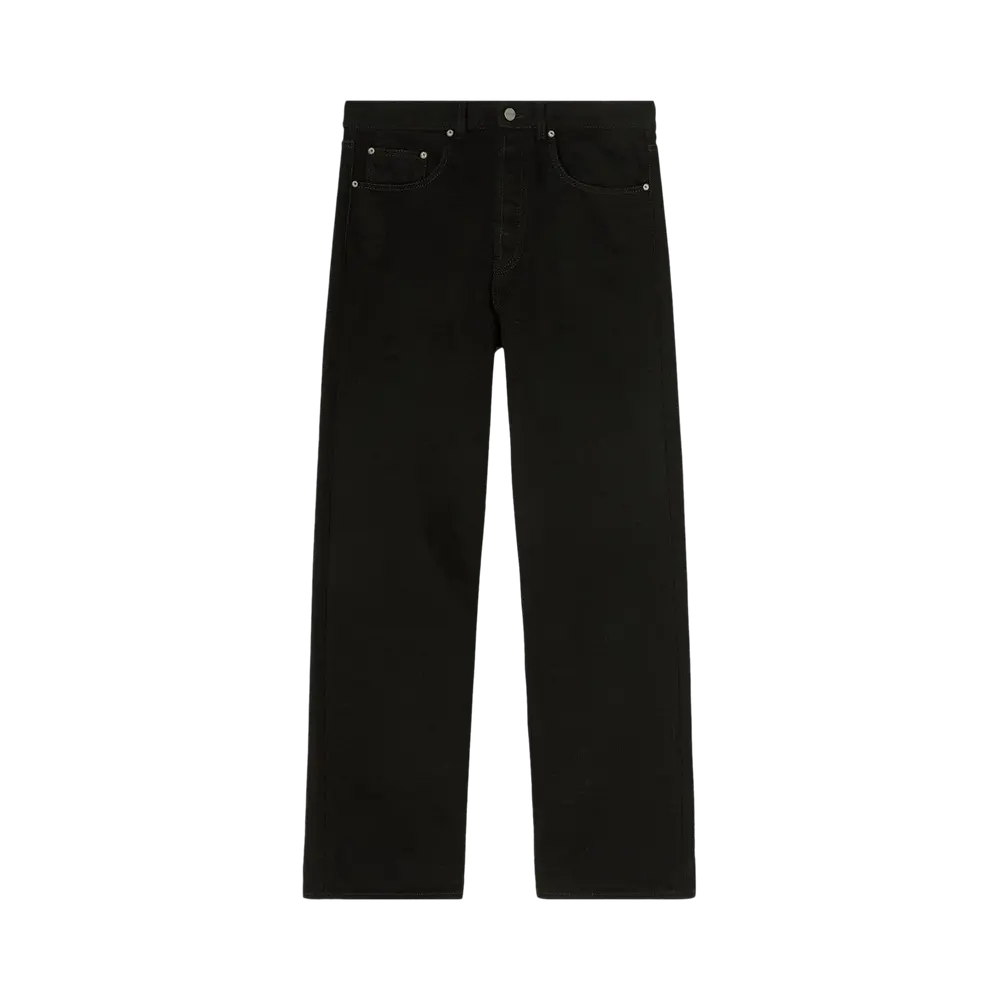 Palm Angels Logo Loose 5 Pockets Jean 'Black/White' Fall/Winter 2023