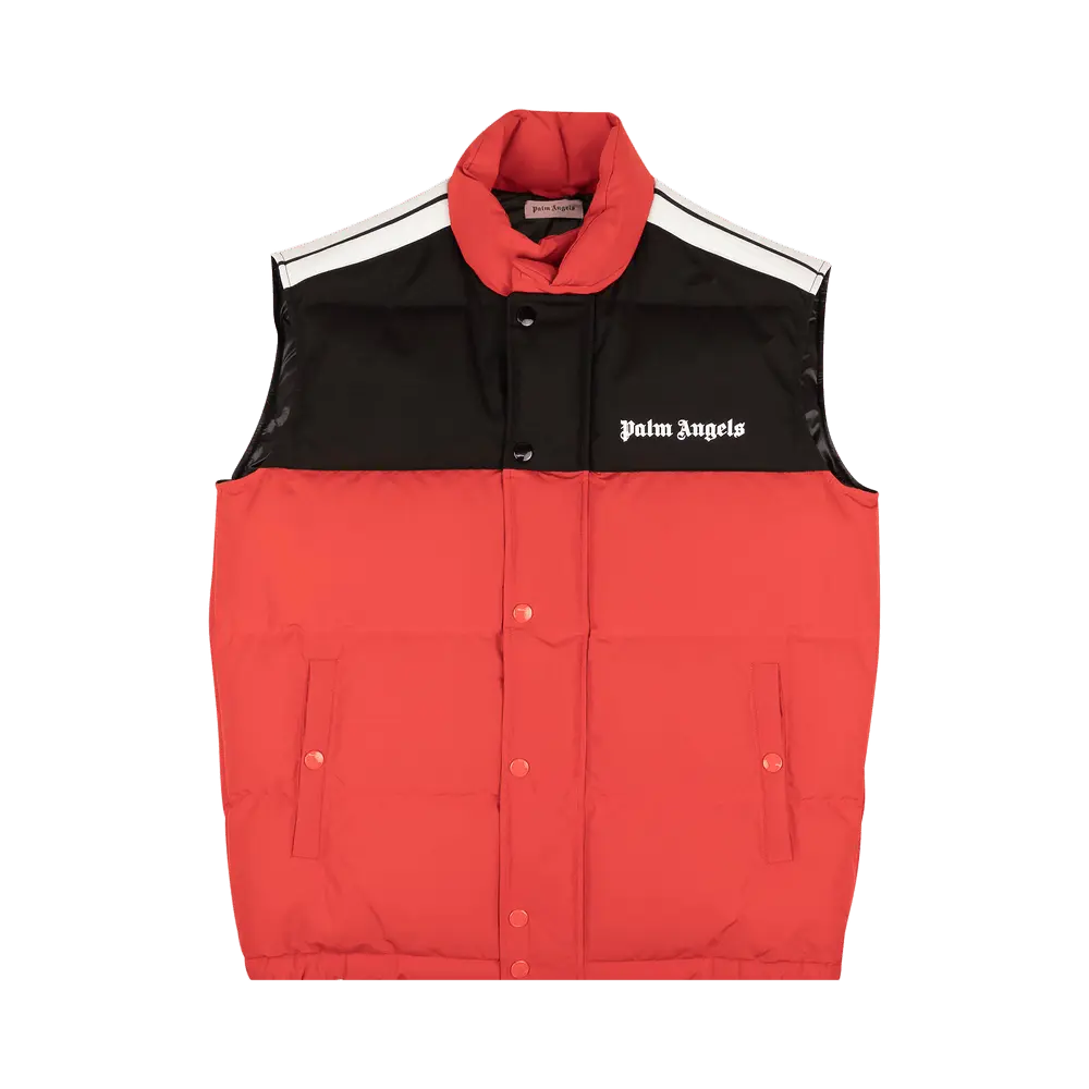 Palm Angels Logo Puffer Vest 'Red'