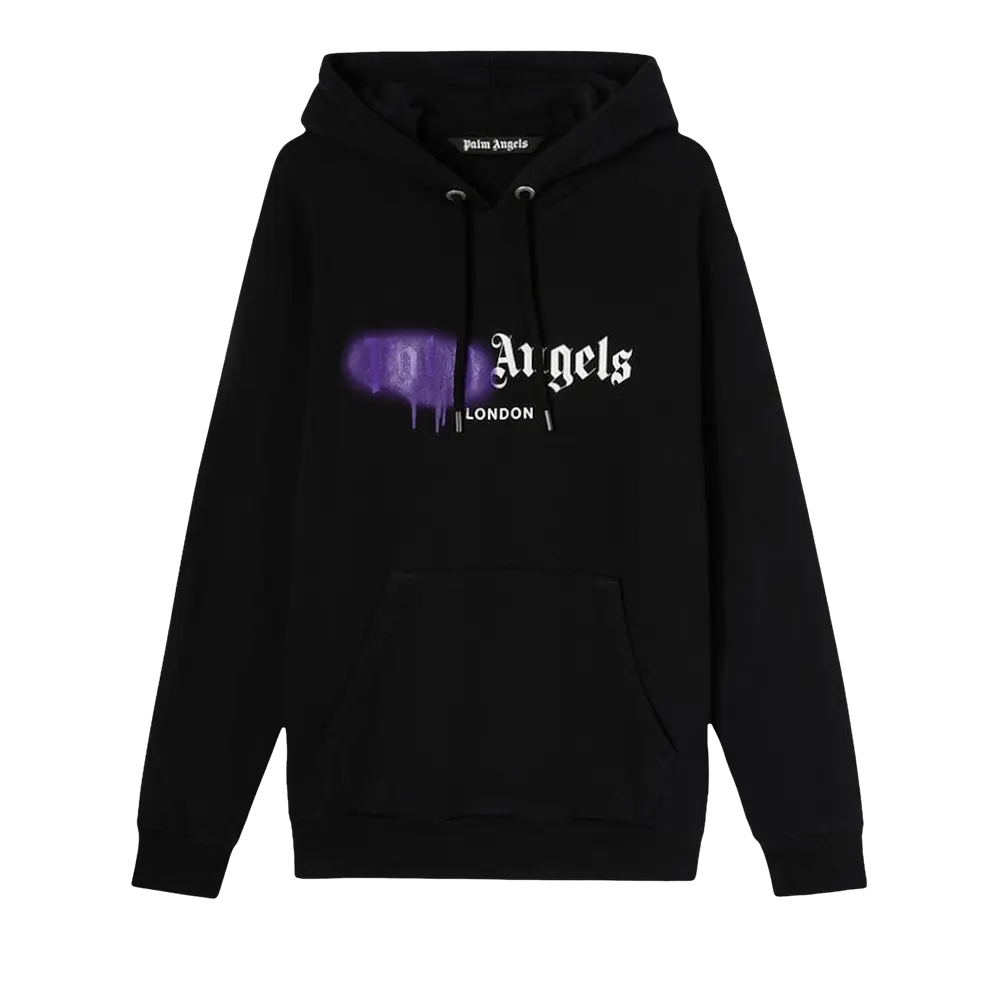 Palm Angels London Sprayed Hoodie 'Black'