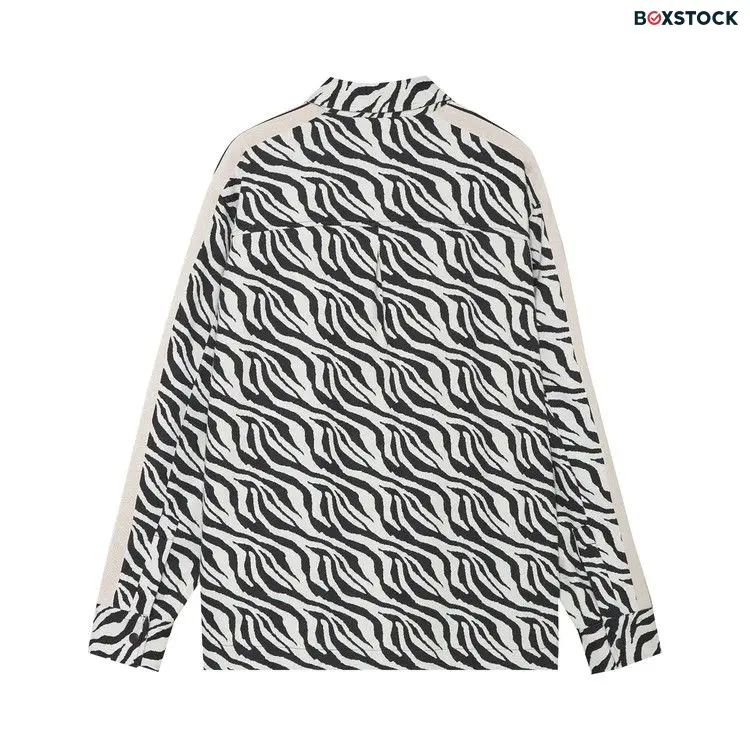 Palm Angels Zebra Jacquard Shirt 'Black/White' Fall/Winter 2021