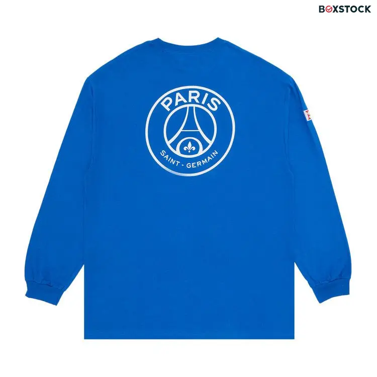Paris Saint-Germain x Over The Pitch Classic Emblem Patch Tee 'Blue' Spring/Summer 2023
