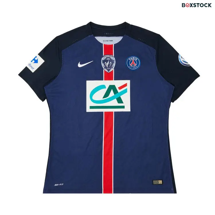 Paris Saint-Germain Coupe de France Stock Pro Home Jersey 'Navy/Blue/Red' Fall/Winter 2015