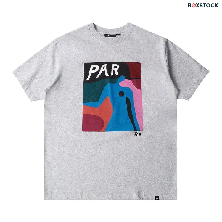 Parra Ghost Caves T-­Shirt 'Heather Grey' Spring/Summer 2024