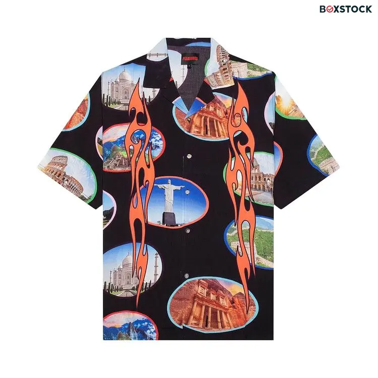 Pleasures 7 Wonder Camp Shirt 'Black' Spring/Summer 2024