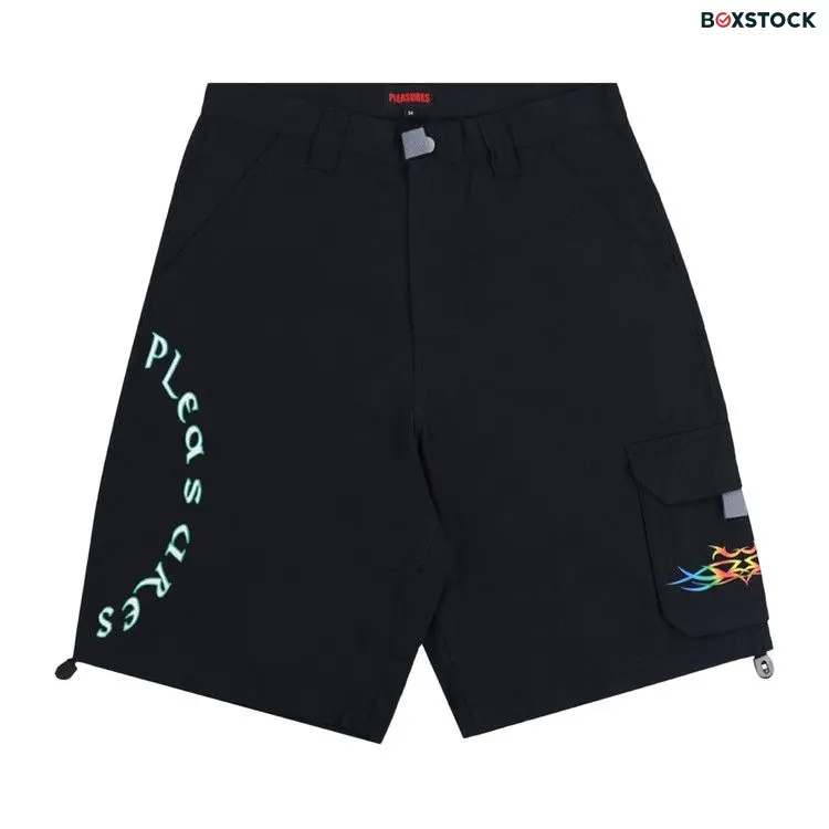 Pleasures Adventure Cargo Shorts 'Black' Spring/Summer 2024