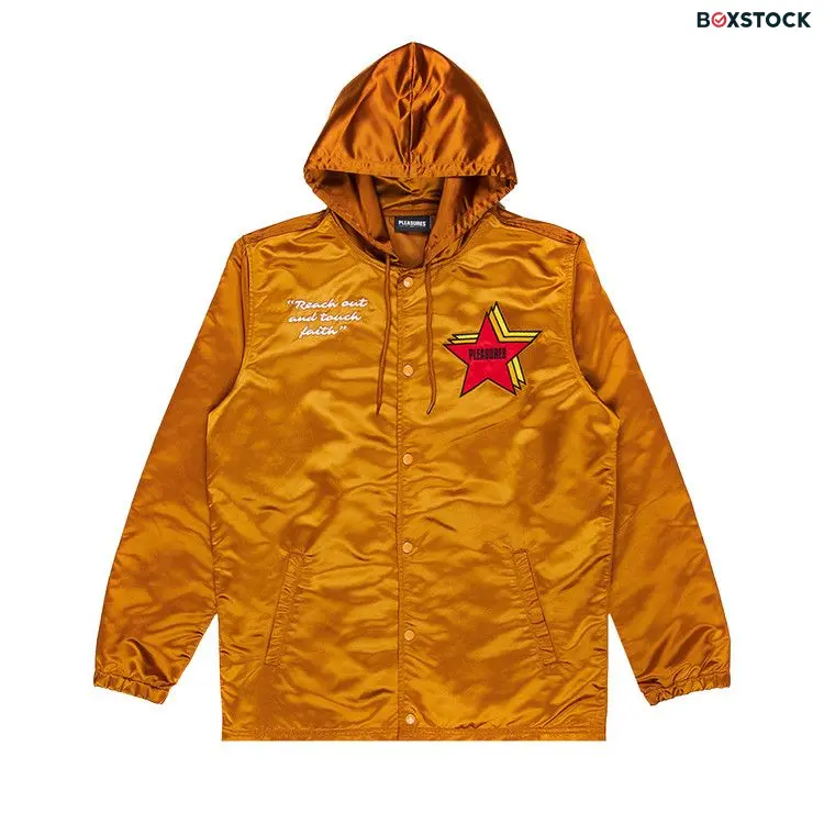 Pleasures Berlin Satin Coaches Jacket 'Caramel' Tan Fall/Winter 2021