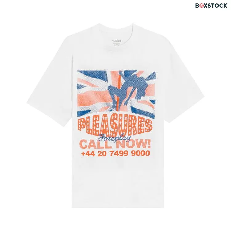 Pleasures Call Now T-Shirt 'White' Spring/Summer 2023