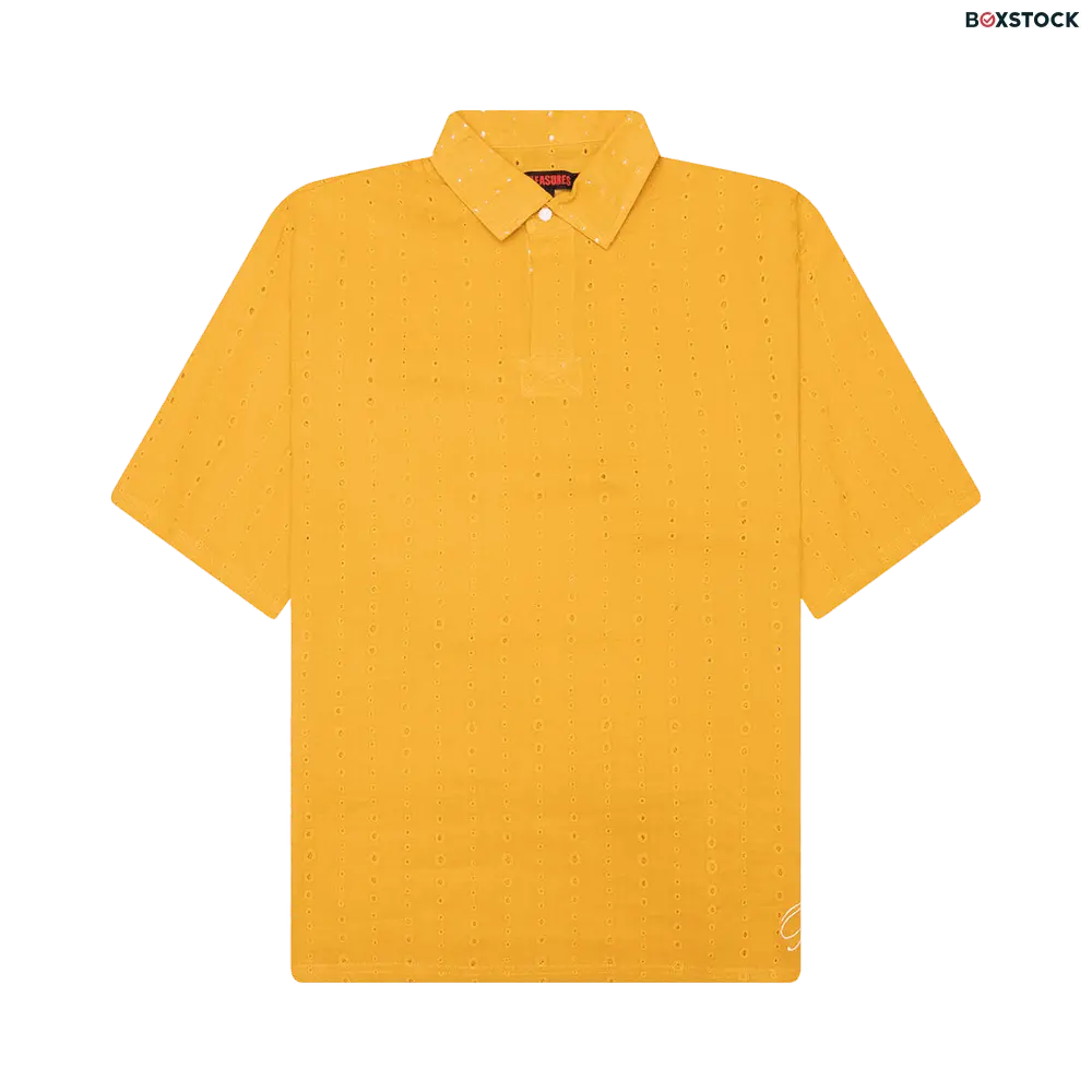 Pleasures Clarity Woven Polo 'Yellow' Spring/Summer 2024