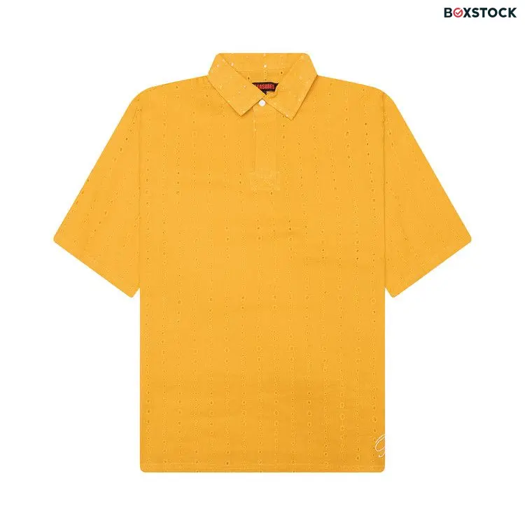 Pleasures Clarity Woven Polo 'Yellow' Spring/Summer 2024