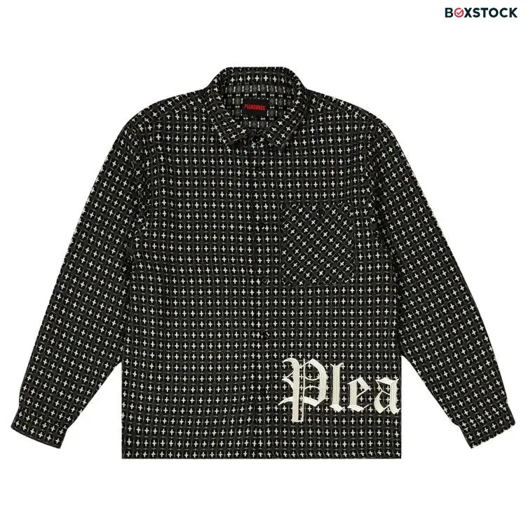 Pleasures Cross Work Shirt 'Grey' Fall/Winter 2024