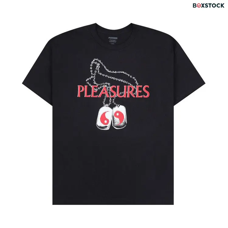 Pleasures Dog Tags T-Shirt 'Black' Fall/Winter 2024