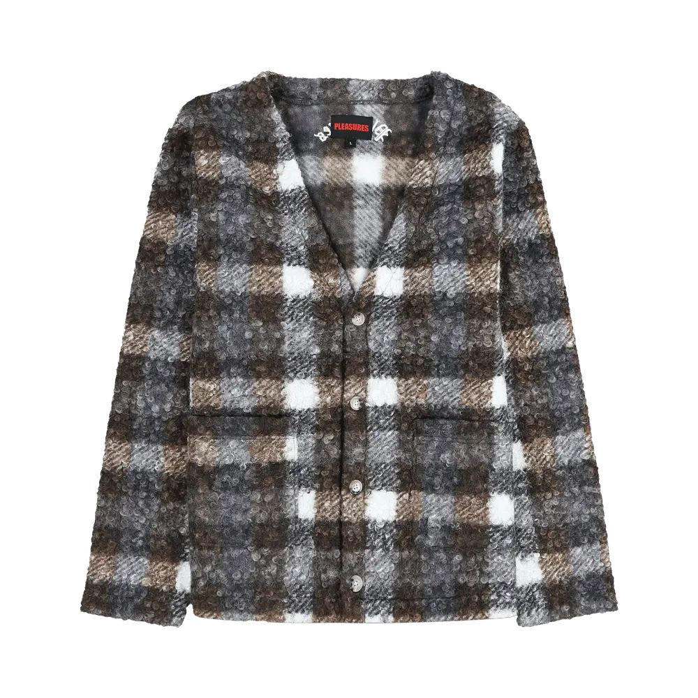 Pleasures Graham Cardigan 'Grey' Spring/Summer 2024