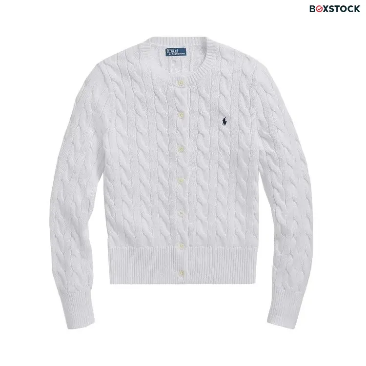 Polo Ralph Lauren Long-Sleeve Cardigan 'White' Fall/Winter 2024