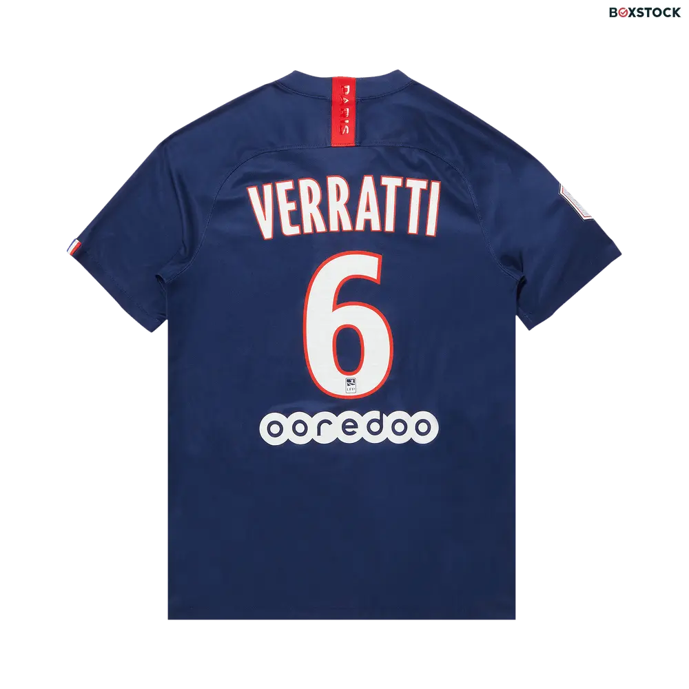 Pre-Owned Paris Saint-Germain Verratti 6 Home Stadium Jersey 'Navy' Blue Fall/Winter 2019