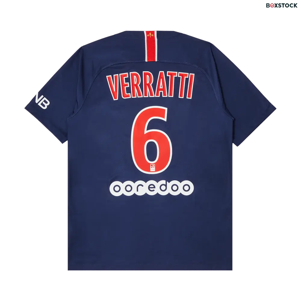 Pre-Owned Paris Saint-Germain Verratti 6 Home Stadium Jersey 'Blue/Red' Fall/Winter 2018