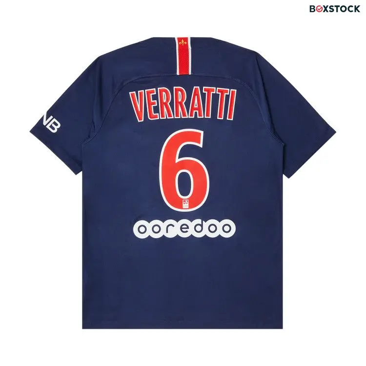 Pre-Owned Paris Saint-Germain Verratti 6 Home Stadium Jersey 'Blue/Red' Fall/Winter 2018