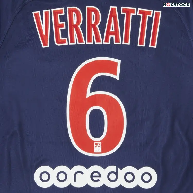 Pre-Owned Paris Saint-Germain Verratti 6 Home Stadium Jersey 'Blue/Red' Fall/Winter 2018