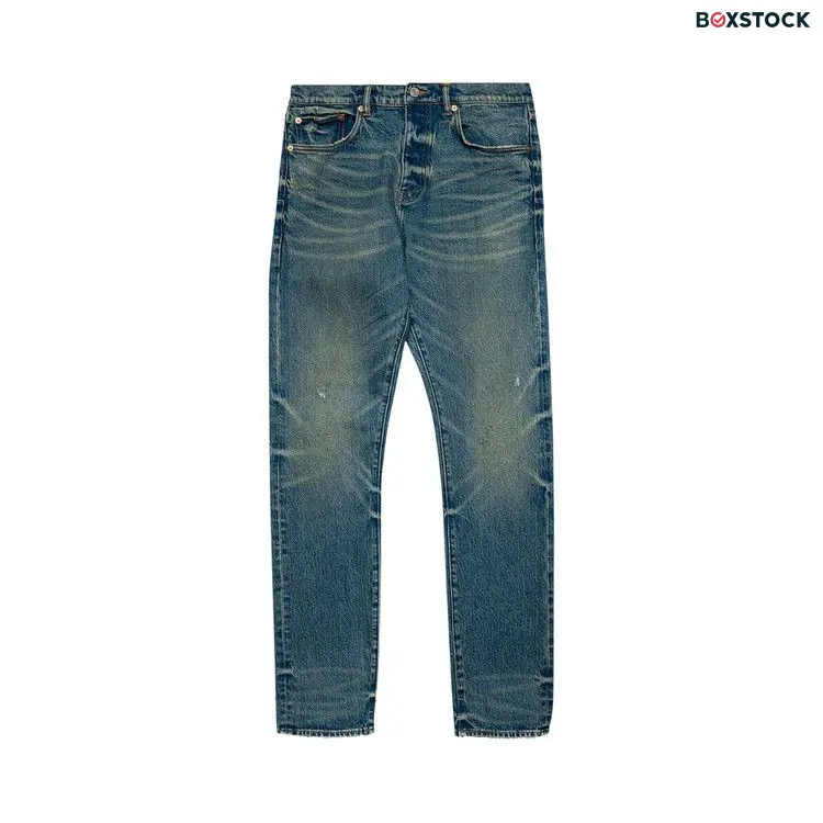 PURPLE BRAND 2 Year Dirty Fade Pants 'Mid Indigo' Blue Fall/Winter 2023