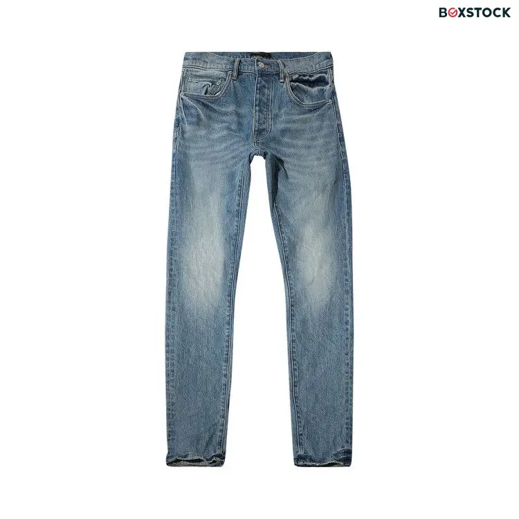 PURPLE BRAND 90's Worn Slim Jeans 'Light Indigo' Blue Fall/Winter 2023
