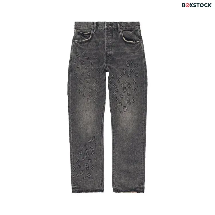 PURPLE BRAND Embossed Denim 'Black Embossed Denim' Fall/Winter 2023