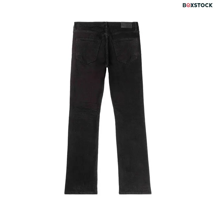 PURPLE BRAND Flamed Flare Jeans 'Black' Spring/Summer 2024
