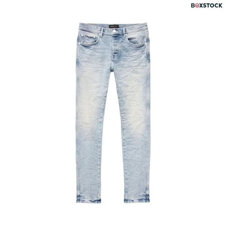 PURPLE BRAND Low Rise Skinny Jeans 'Light Indigo/White' Blue Fall/Winter 2023