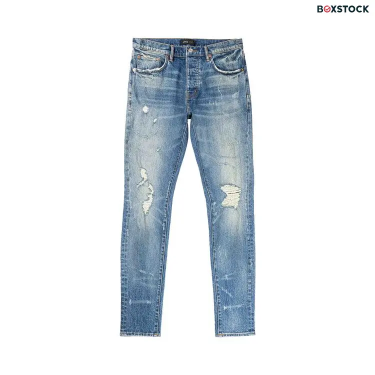 PURPLE BRAND Low Rise Slim Jeans 'Mid Indigo' Blue Spring/Summer 2024