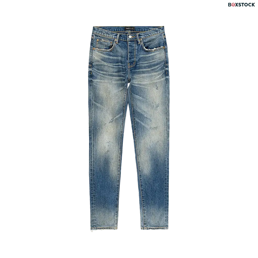 PURPLE BRAND Low Rise Slim Jeans 'Dark Indigo' Blue Spring/Summer 2024