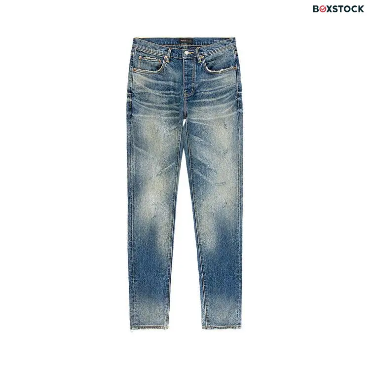 PURPLE BRAND Low Rise Slim Jeans 'Dark Indigo' Blue Spring/Summer 2024