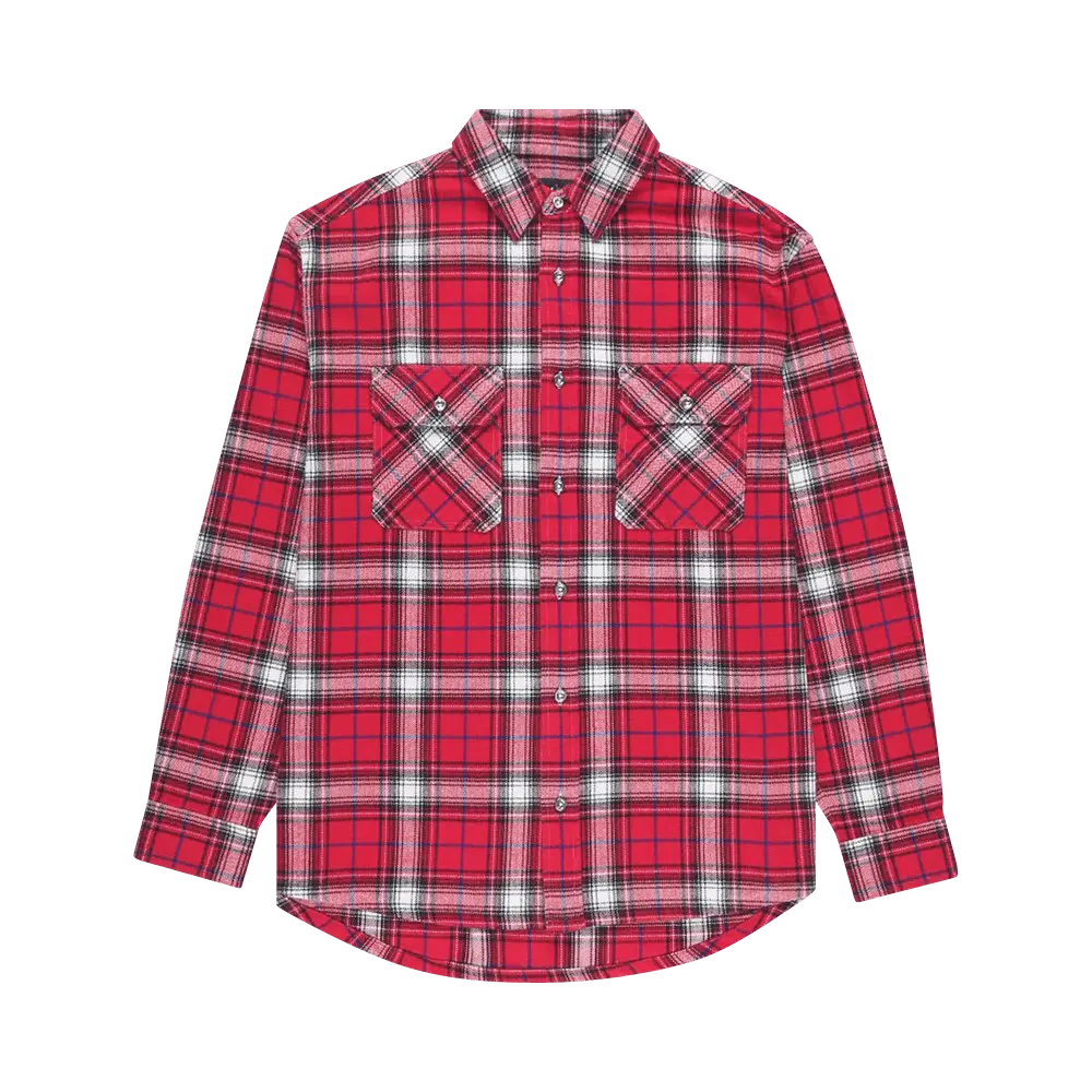 PURPLE BRAND Plaid Flannel Shirt 'Red' Fall/Winter 2023