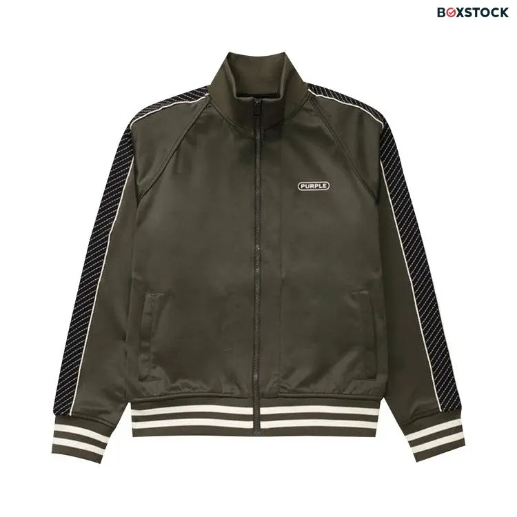 PURPLE BRAND Poly Tricot Track Jacket 'Green' Fall/Winter 2022