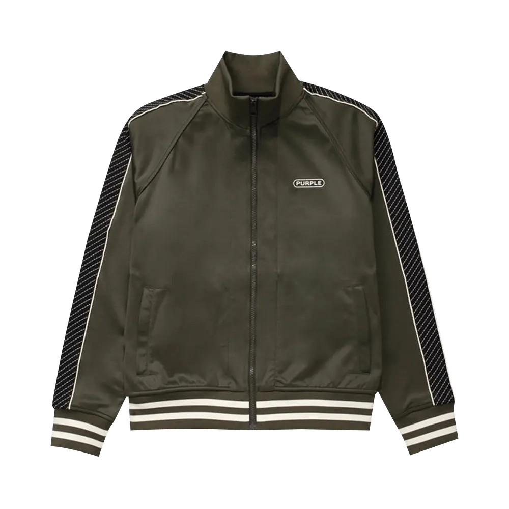 PURPLE BRAND Poly Tricot Track Jacket 'Green' Fall/Winter 2022