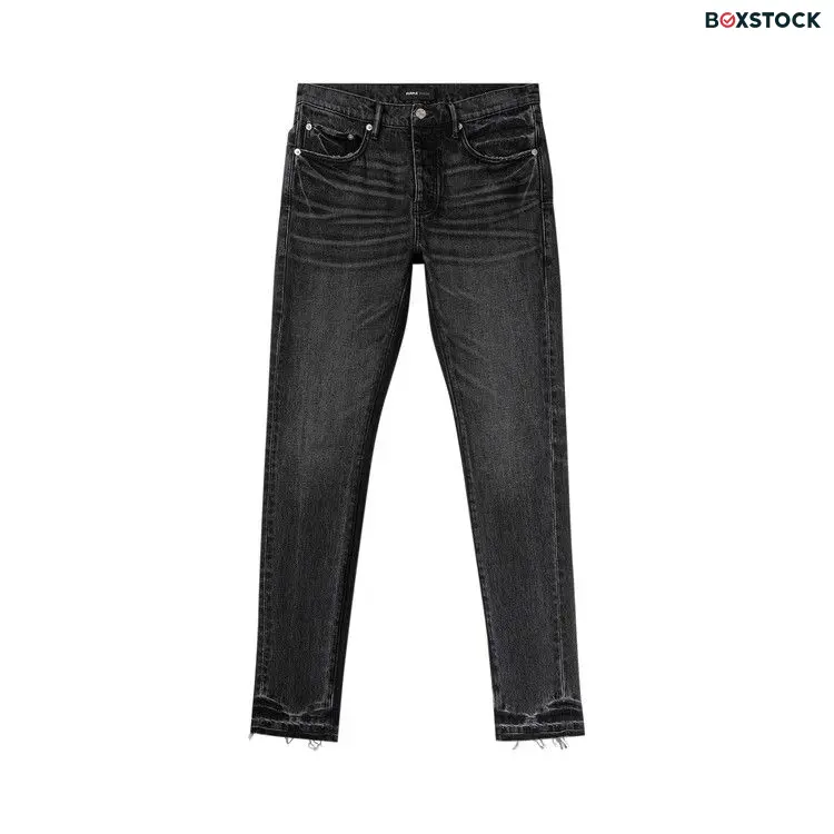 PURPLE BRAND Shadow Inseam Low Rise Slim Jeans 'Black' Spring/Summer 2024