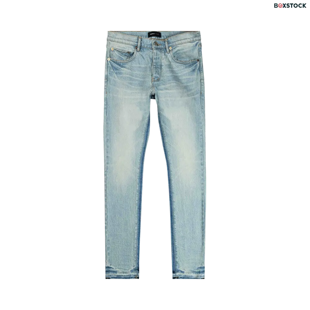 PURPLE BRAND Shadow Inseam Low Rise Slim Jeans 'Light Indigo' Blue Spring/Summer 2024