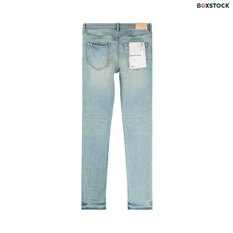 PURPLE BRAND Shadow Inseam Low Rise Slim Jeans 'Light Indigo' Blue Spring/Summer 2024