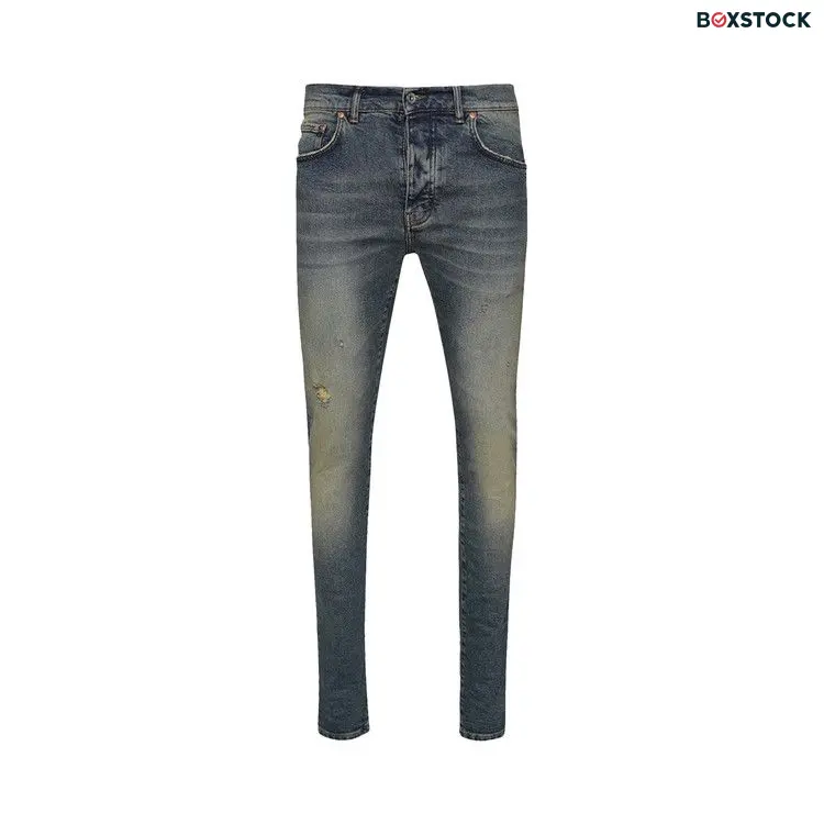 PURPLE BRAND Worn Faded Jeans 'Mid Indigo' Blue Spring/Summer 2023