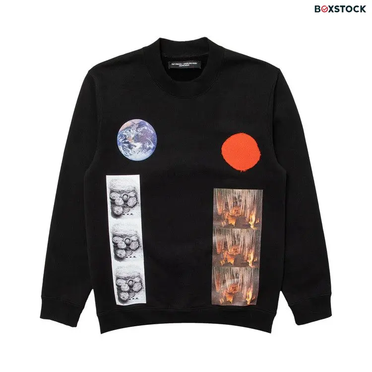 Raf Simons Basic Sweater With Sterling Patches 'Black' Spring/Summer 2021